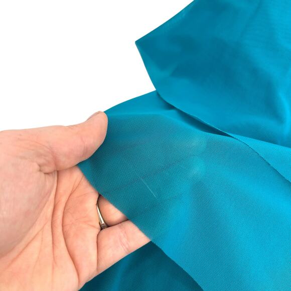 NEW Coco Reef Teal Tankini Top Size 38C Layered Mesh Flowey Loose Swimsuit XL - Picture 8 of 11